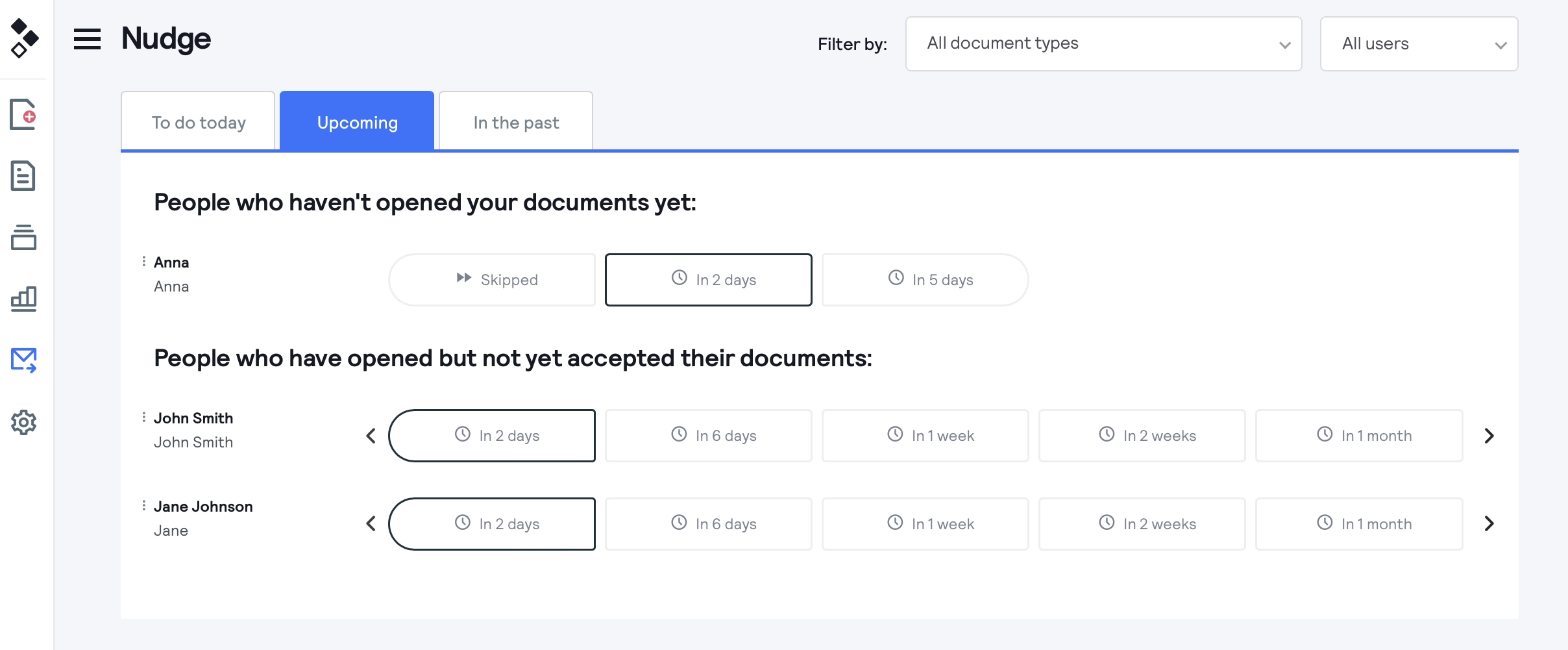 nudge dashboard better proposals