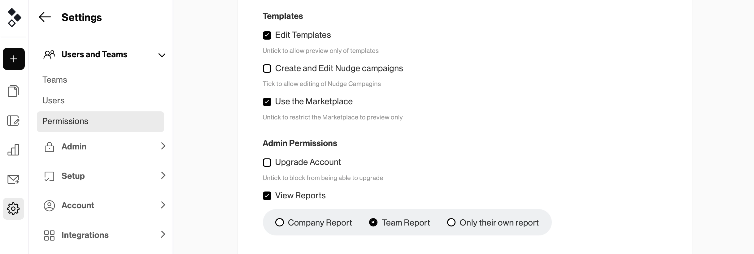 permissions to edit templates