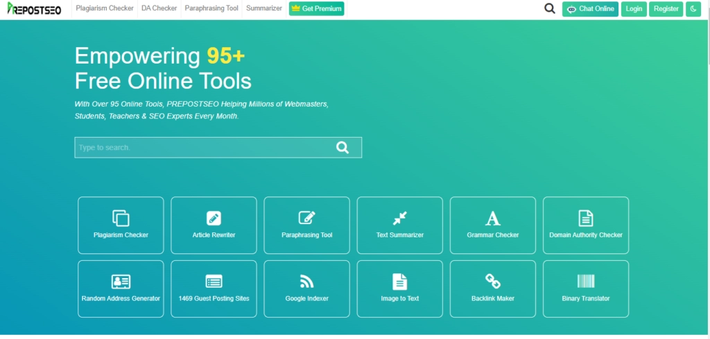 prepostseo screenshot