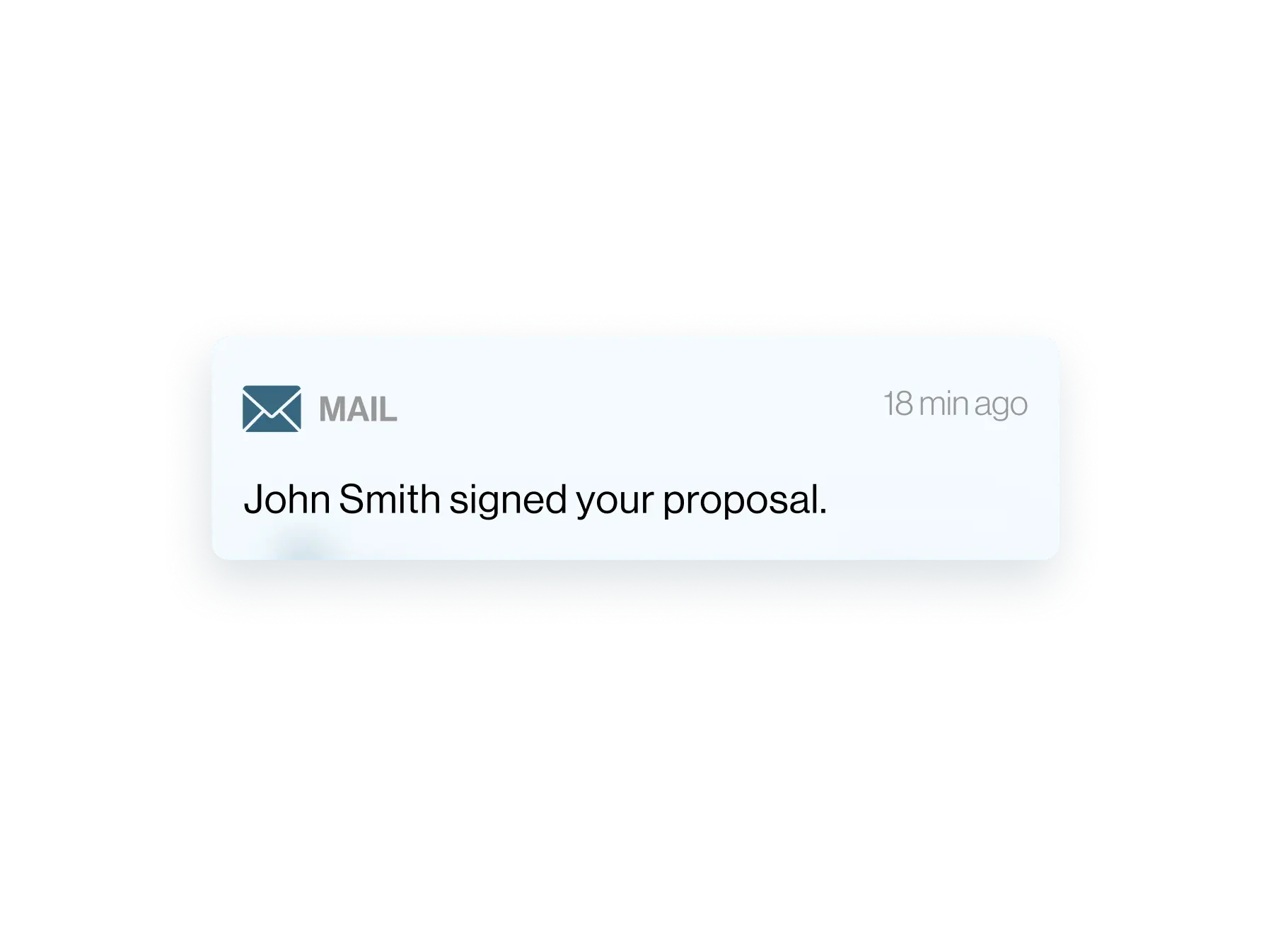 document status notifications