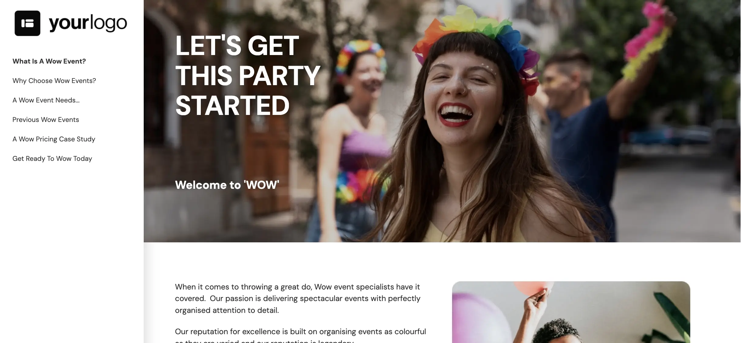 better proposals event planner template