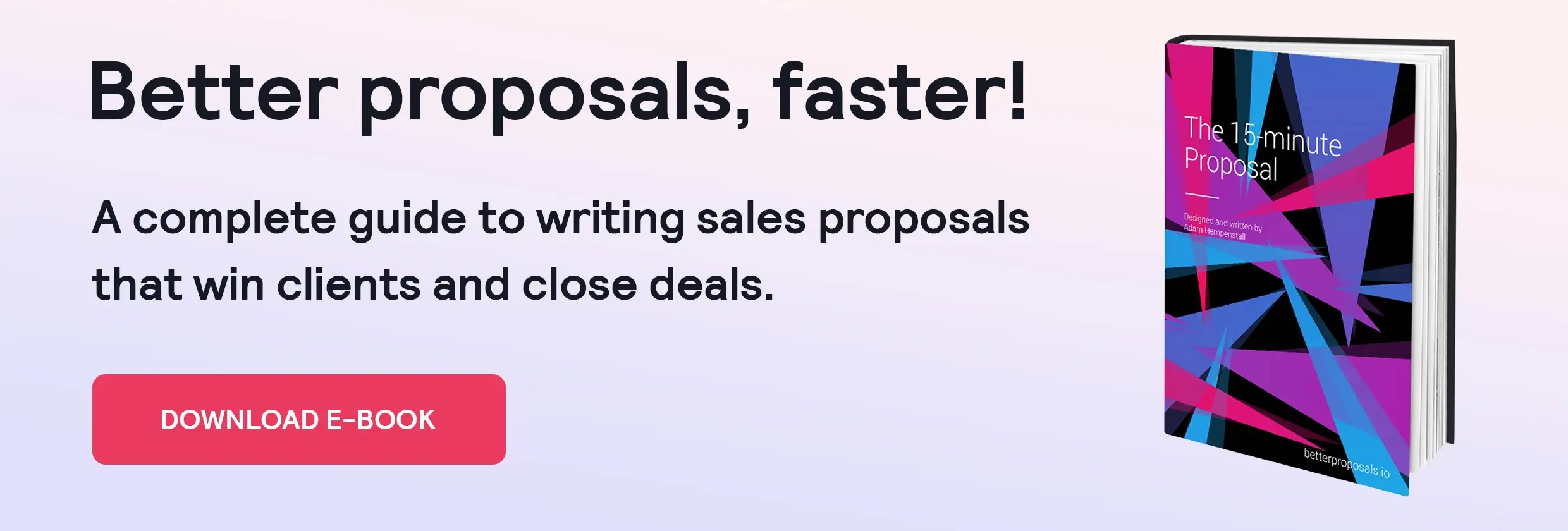 Better Proposals - Download the e-book