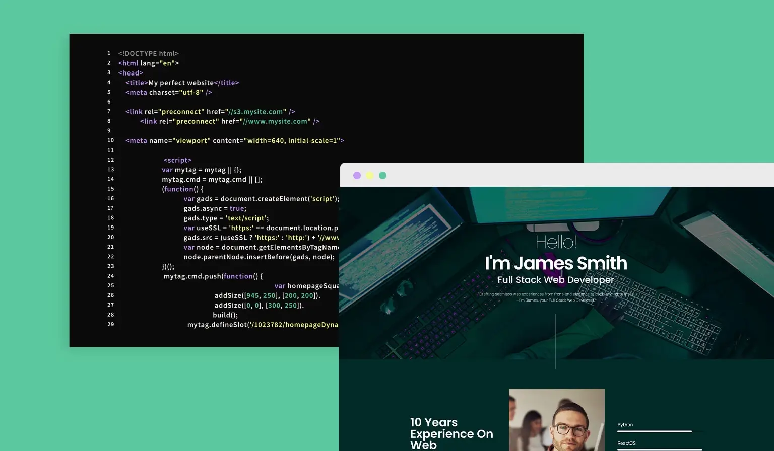 how to create a web developer portfolio featured image