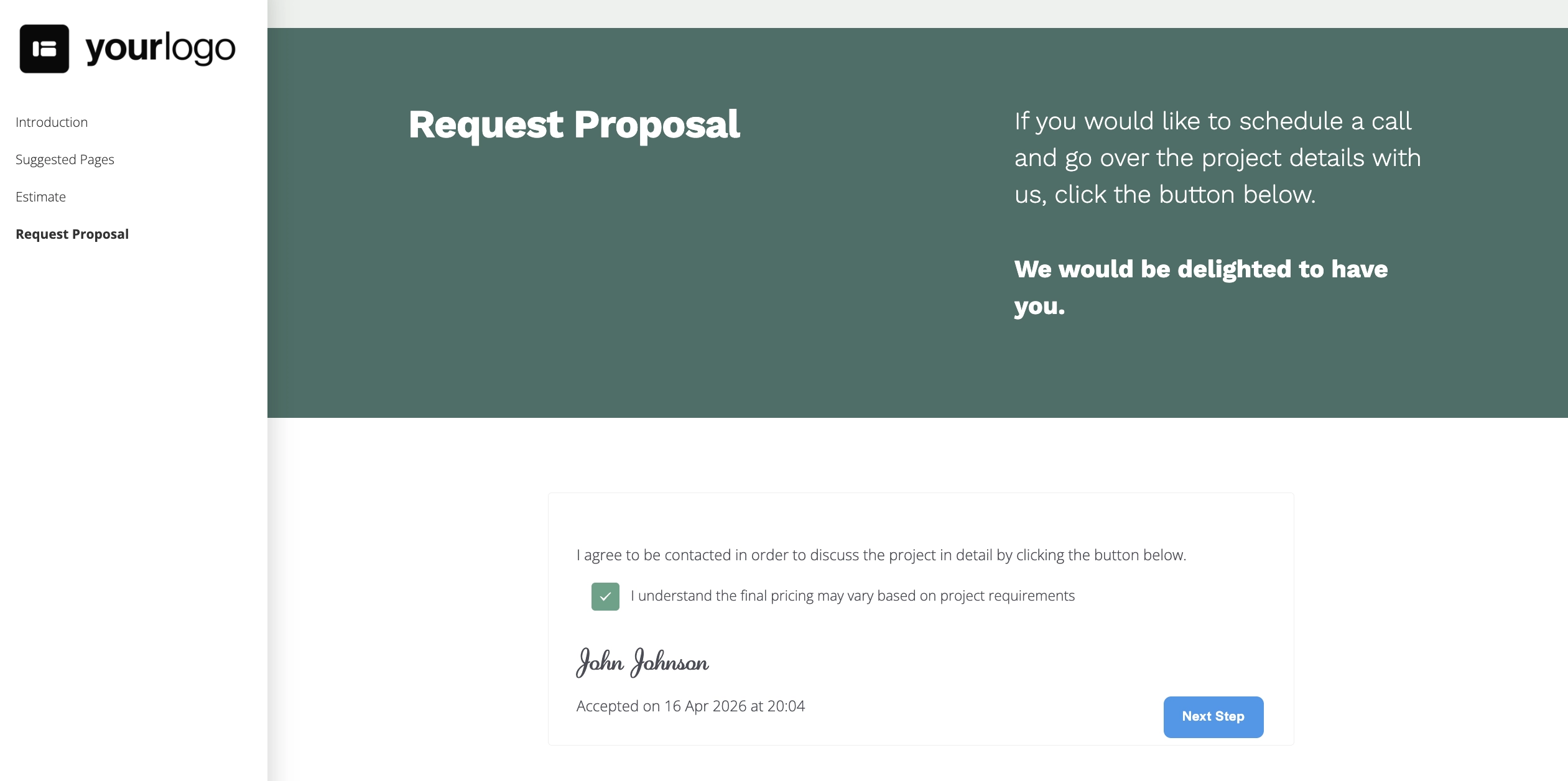 create an estimate in better proposals