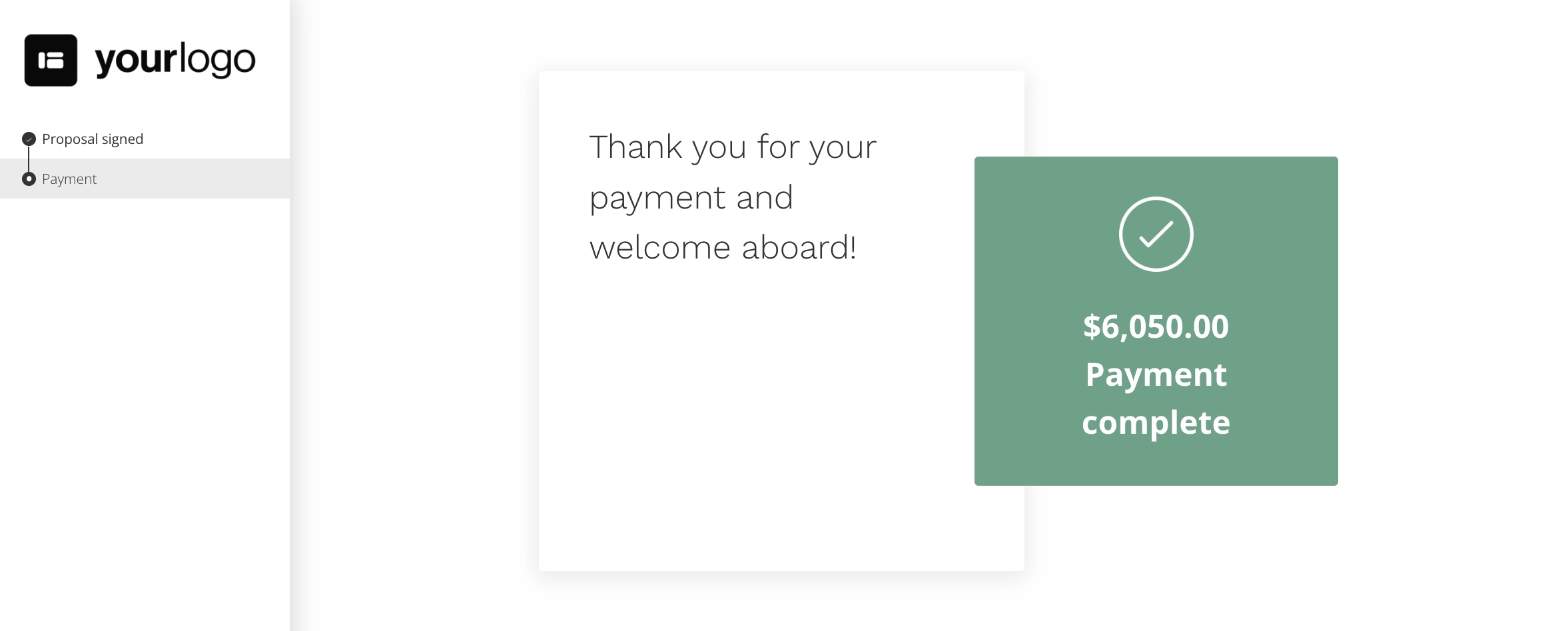 take a payment from your documents