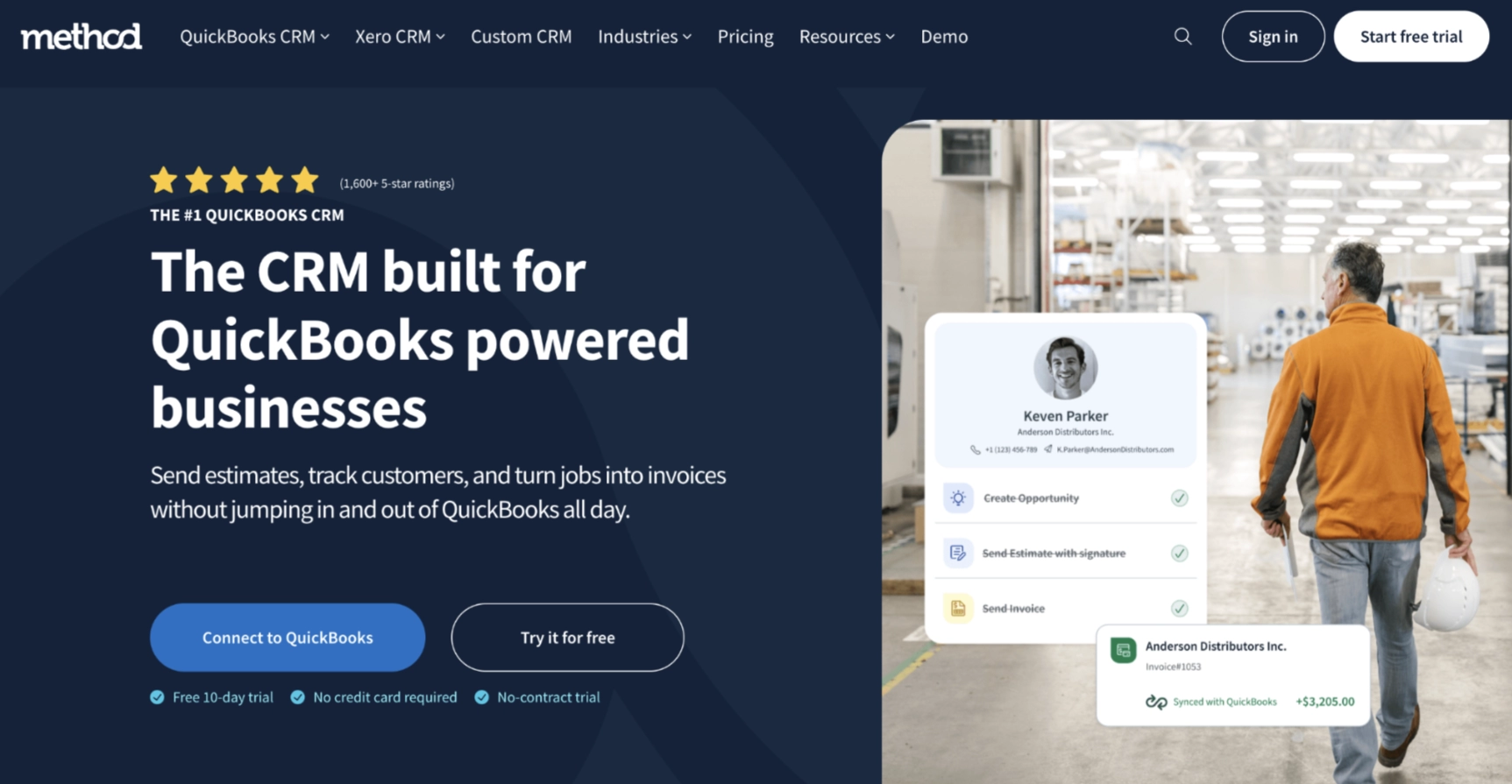 Method CRM screenshot
