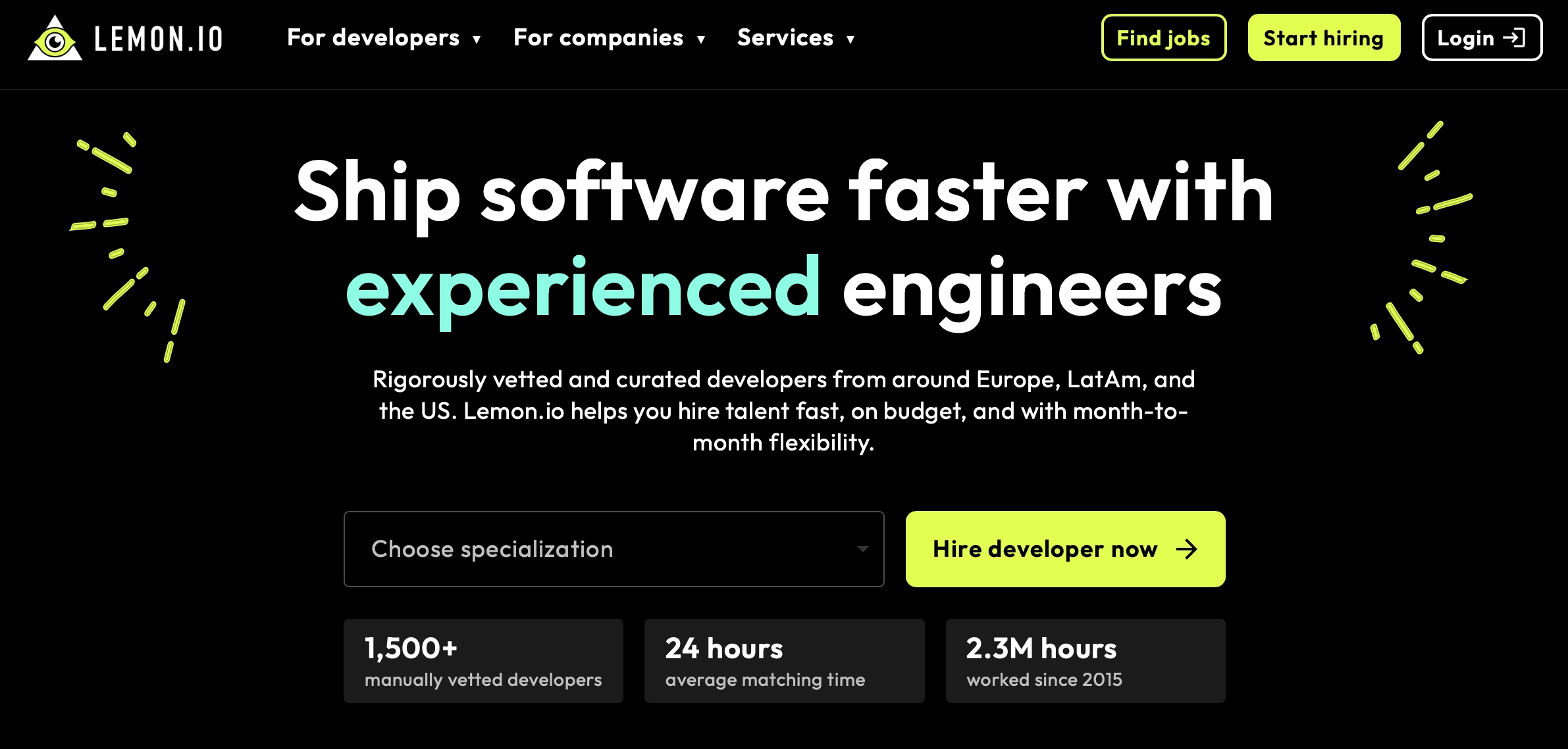 lemon.io hiring screenshot