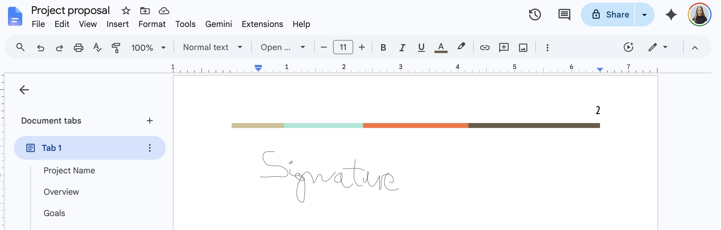add signature google docs scribble