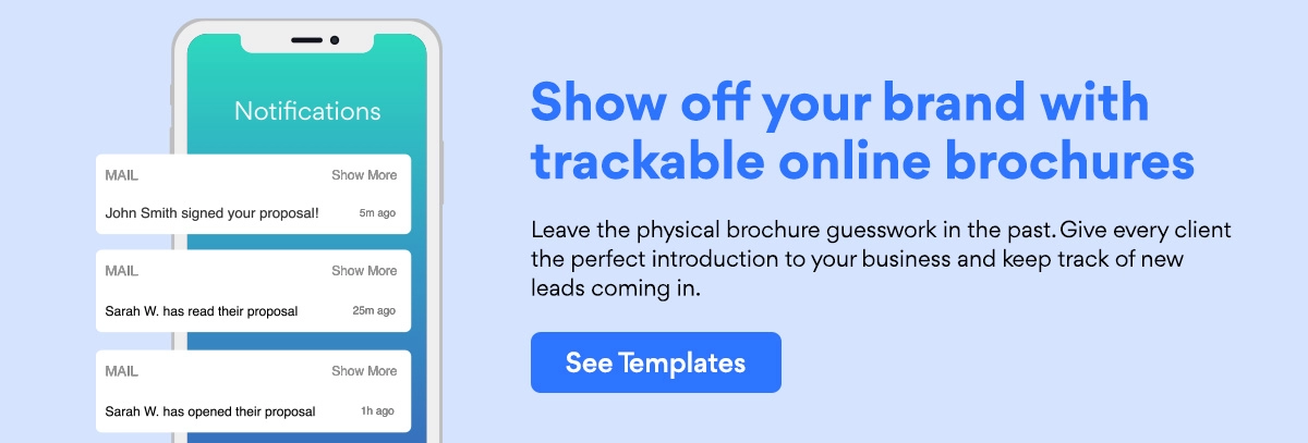 better proposals brochure templates