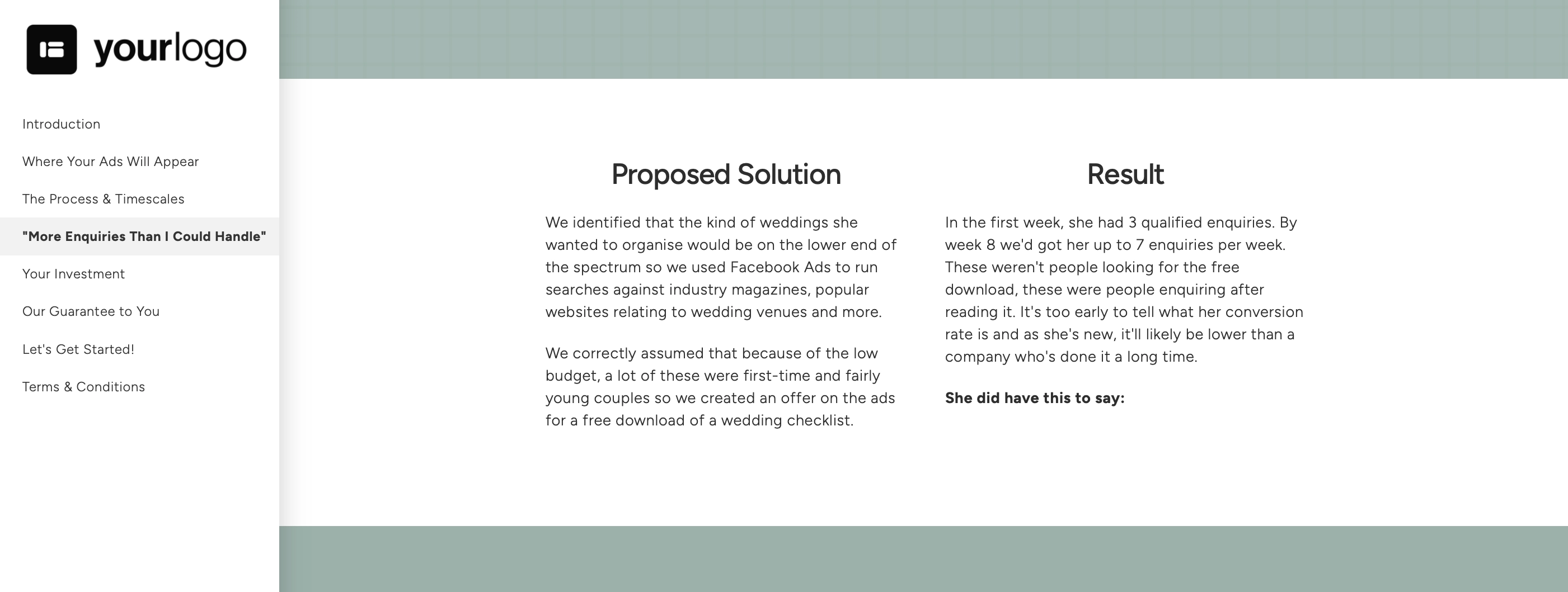 example proposal case study