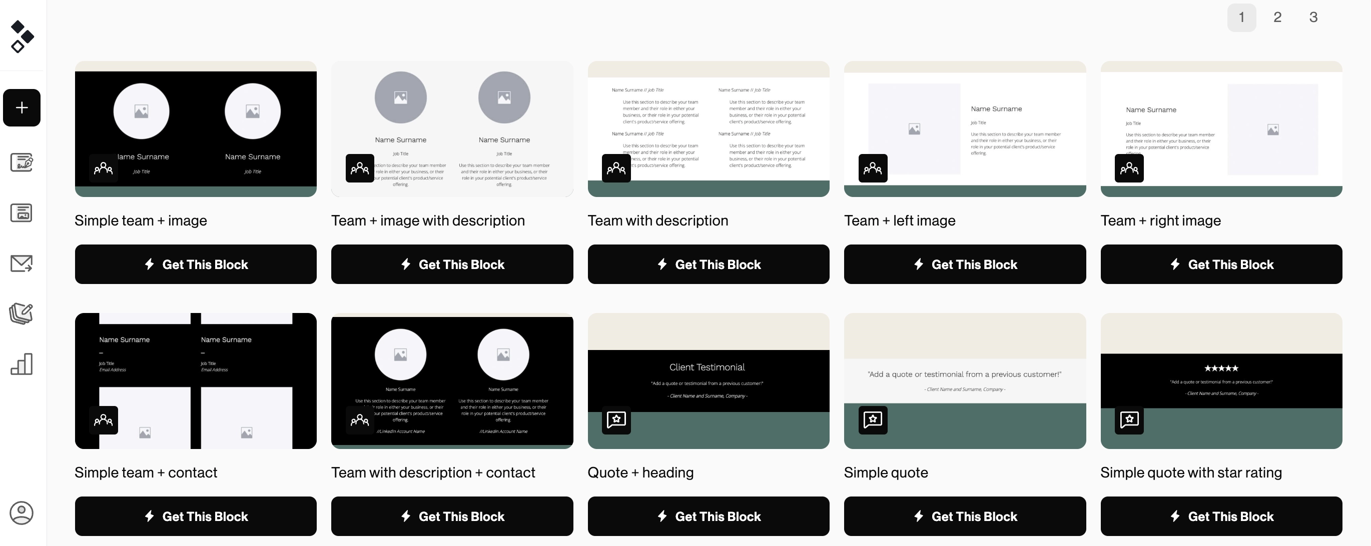 pre-built layouts in better proposals marketplace